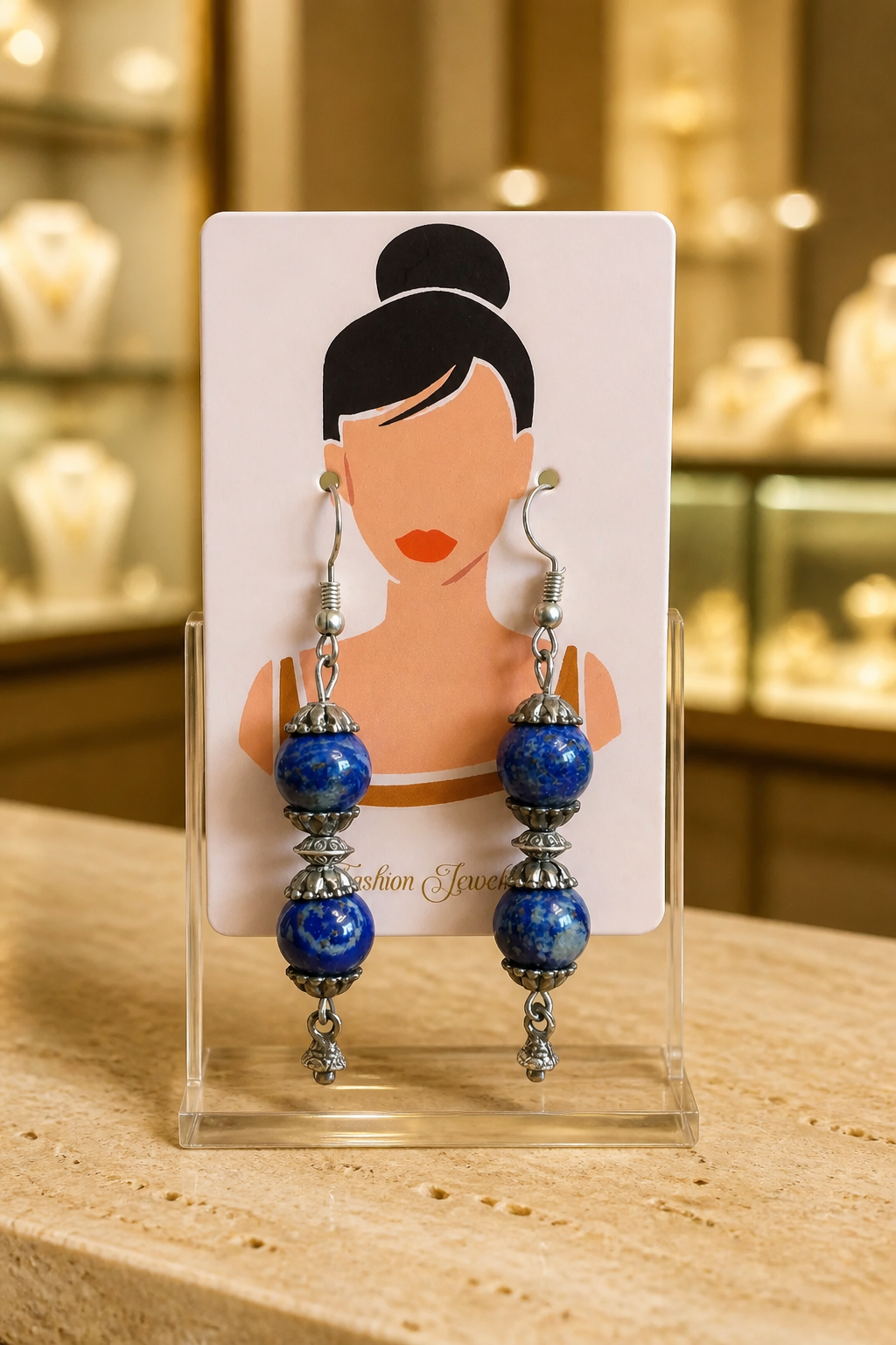 Sodalite Boho Drop Earrings