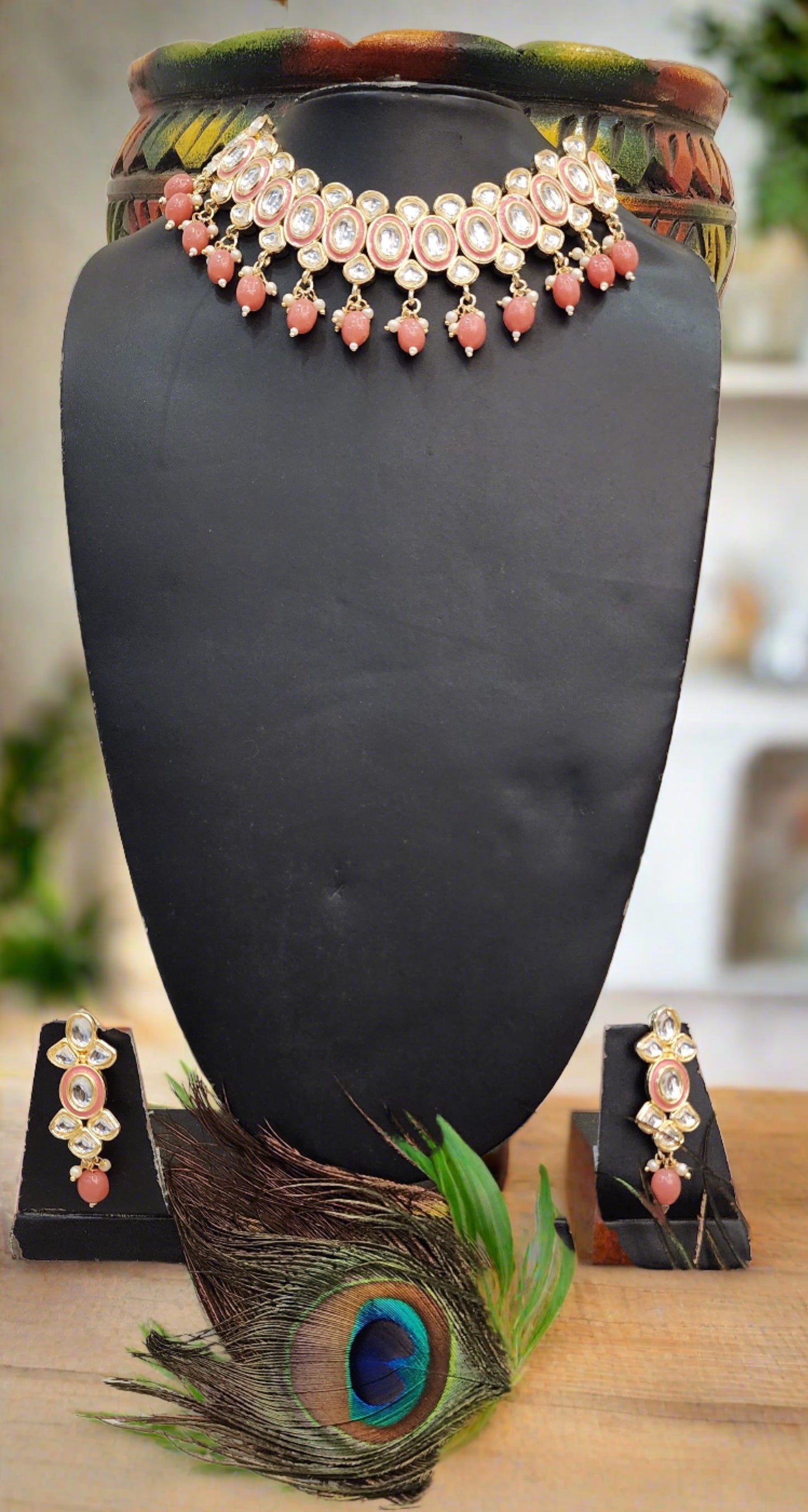 Exquisite Kundan & Meenakari Choker Necklace