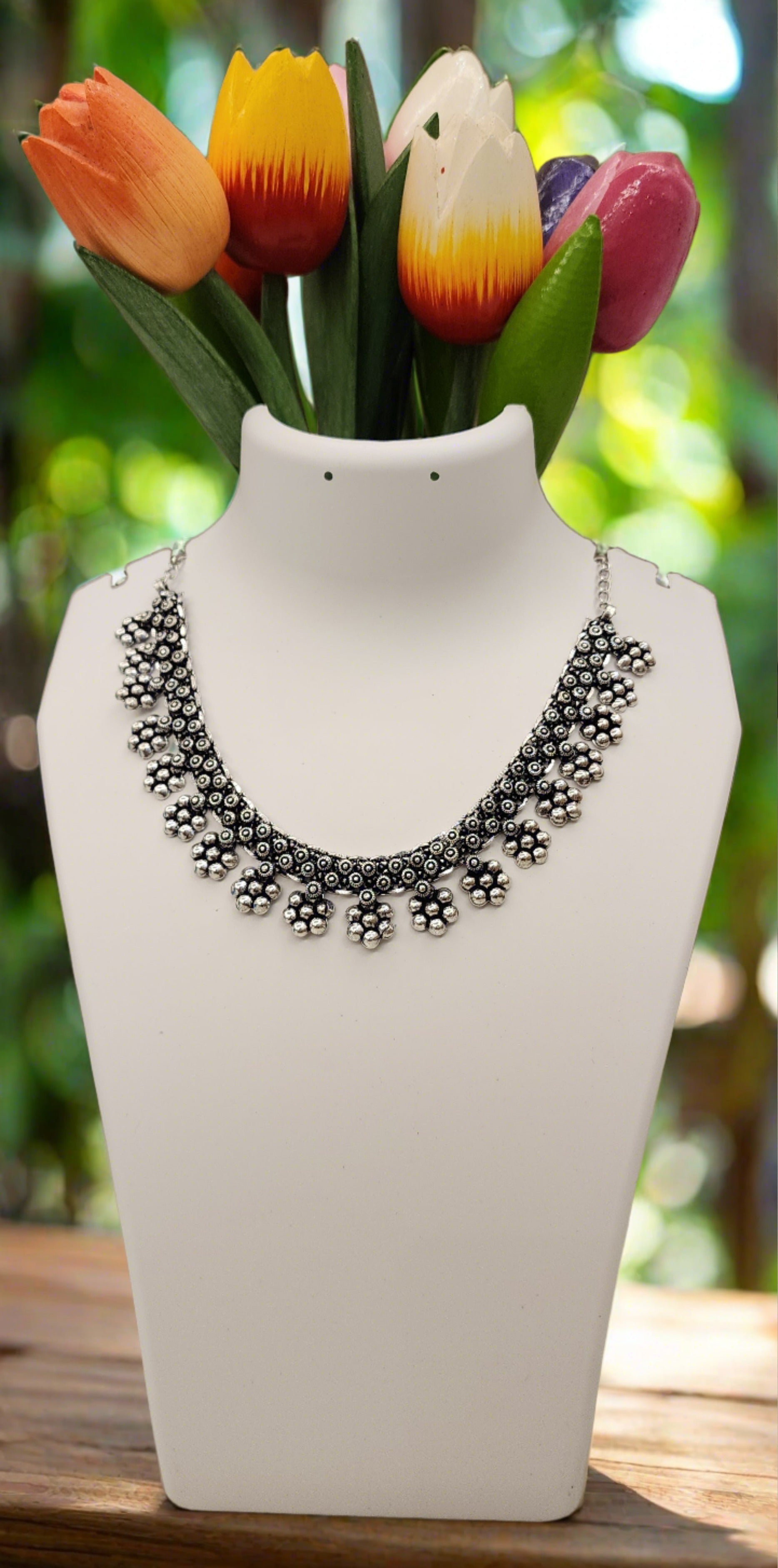 Culture Infused: Oxidized Kolhapuri Tribal Necklace
