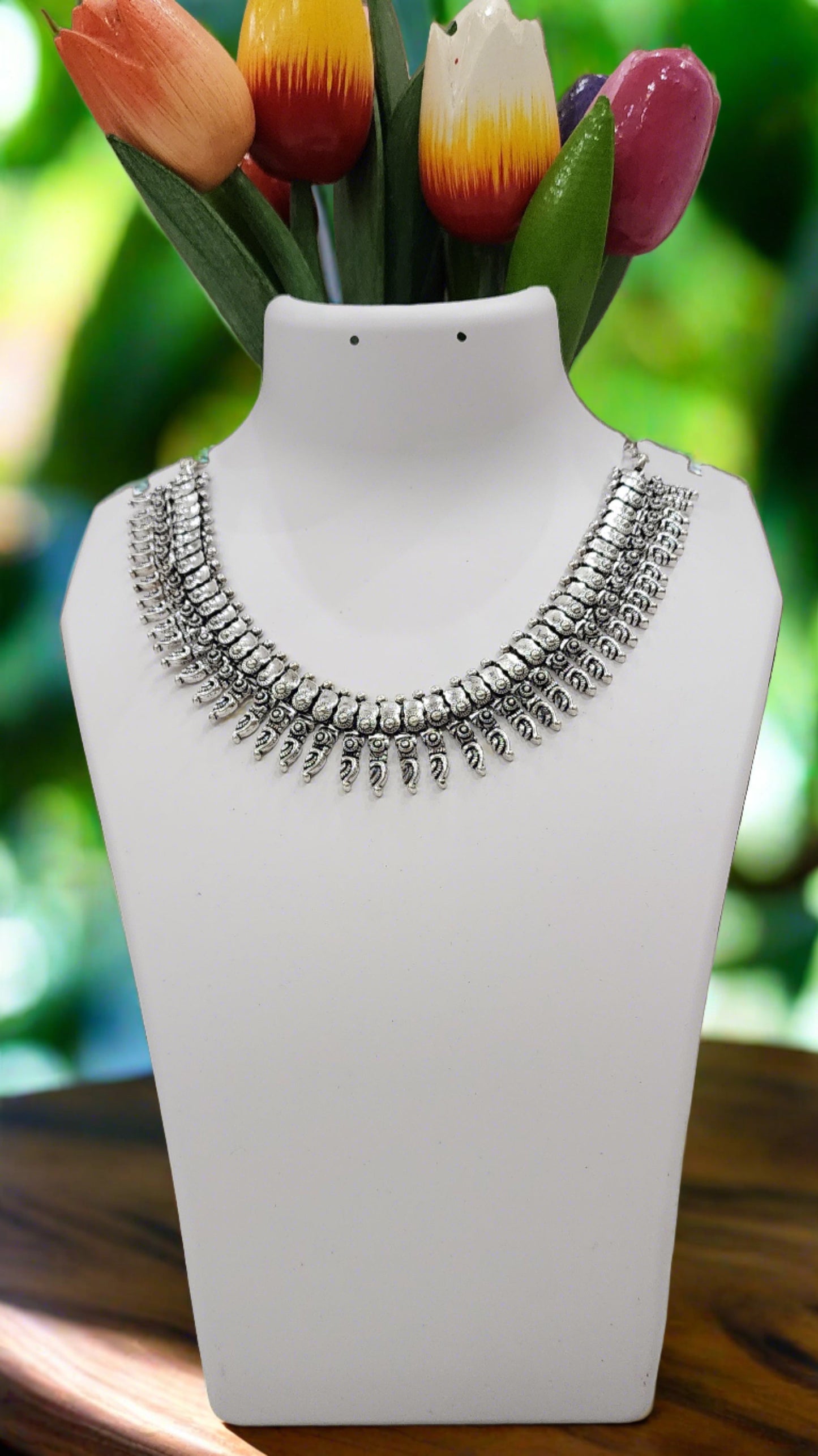 Ethnic Chic: Kolhapuri Inspired Oxidized Necklace