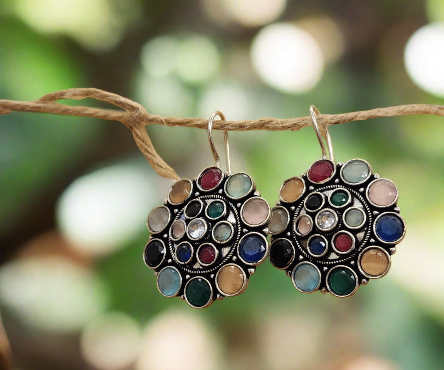 Mixed Gemstone Earrings