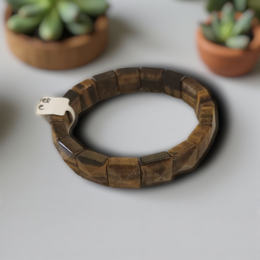 Tiger Eye Gemstone Stretch Bracelet