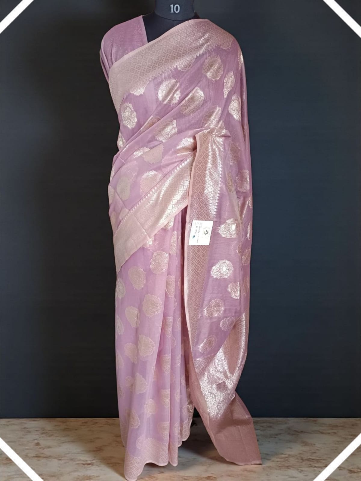 Chanderi Silk Saree with Traditional Design