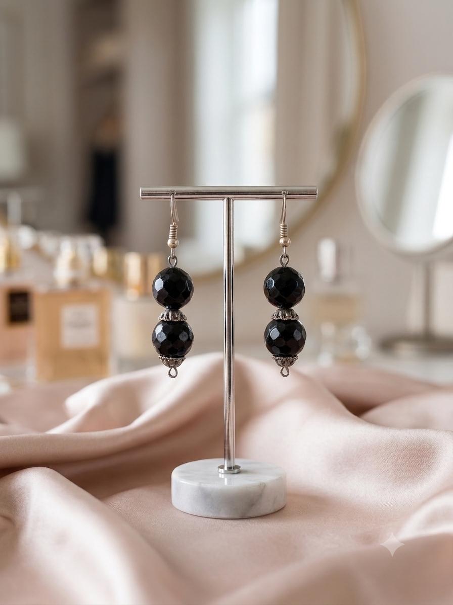 Celestial Onyx Earrings