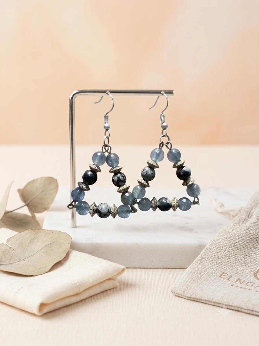 Twilight Triangle Drop Earrings