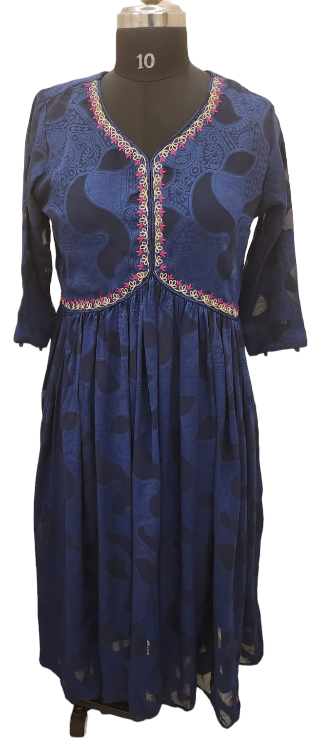 Georgette Flair: Alia Cut Kurtis for Effortless Style