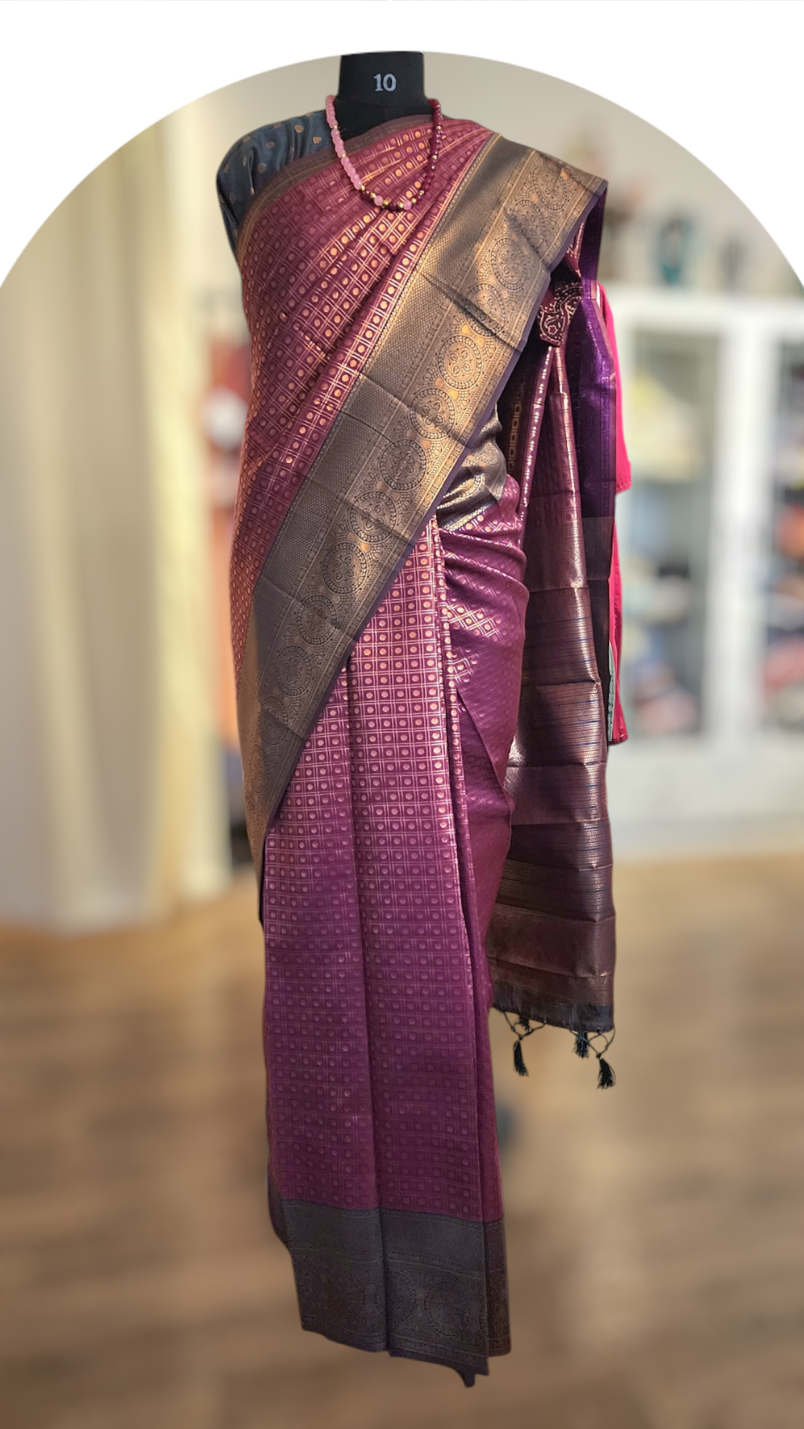 Royal Purple Soft Silk Saree with Intricate Zari Weaving