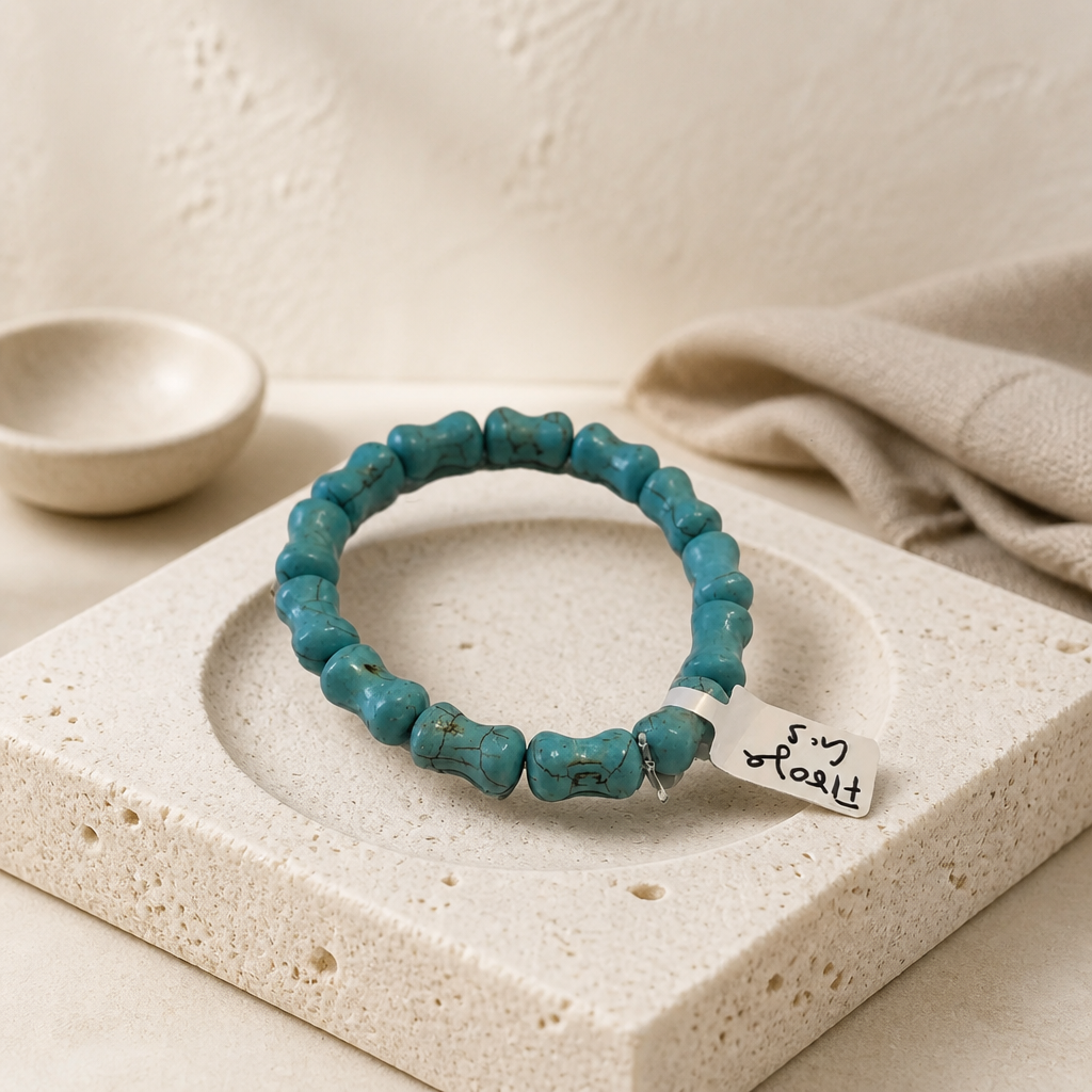 Boho Turquoise Nugget Stretch Bracelet