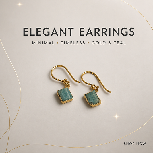 Handcrafted Amazonite Gemstone Earrings