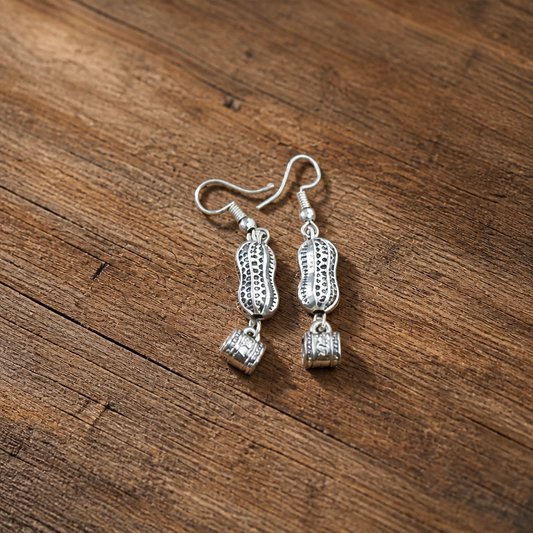 Quirky Silver Charm Earrings