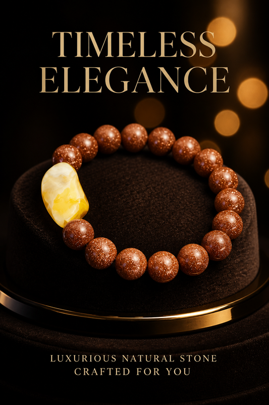 Sparkling Sandstone Natural Bracelet