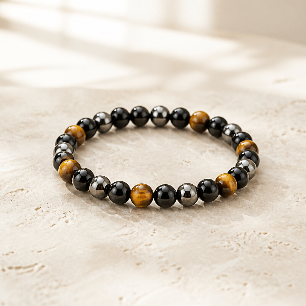 Black Onyx, Tiger Eye, Hematite Energy Bracelet