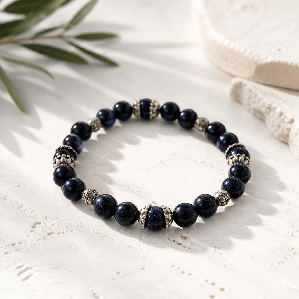 Blue Sandstone Energy Bracelet
