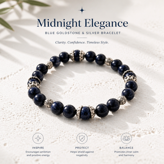 Blue Sandstone Energy Bracelet