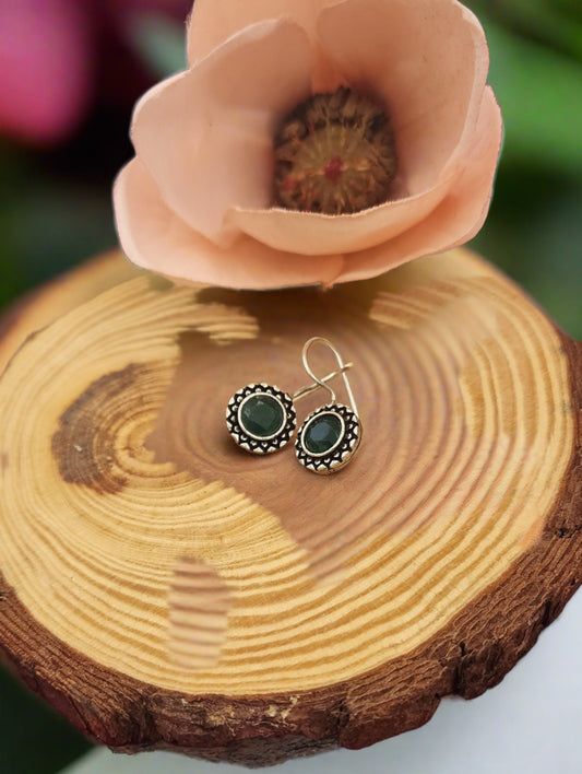 Emerald Gemstone Designer Earrings