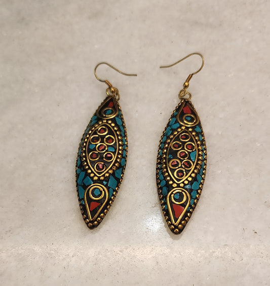 Exquisite Tibetan Dangle Earrings