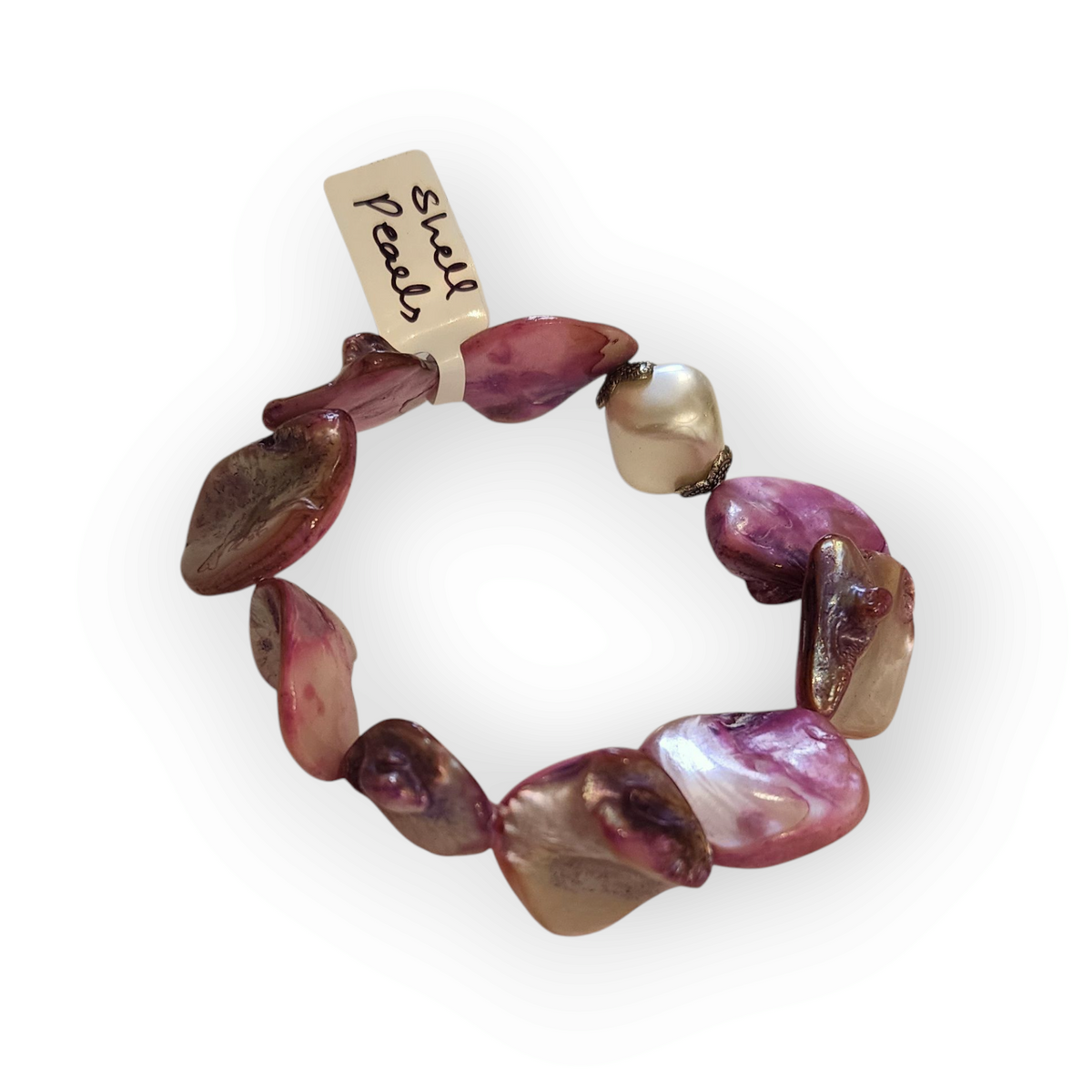 Chic & Simple Shell Pearl Stretch Bracelet