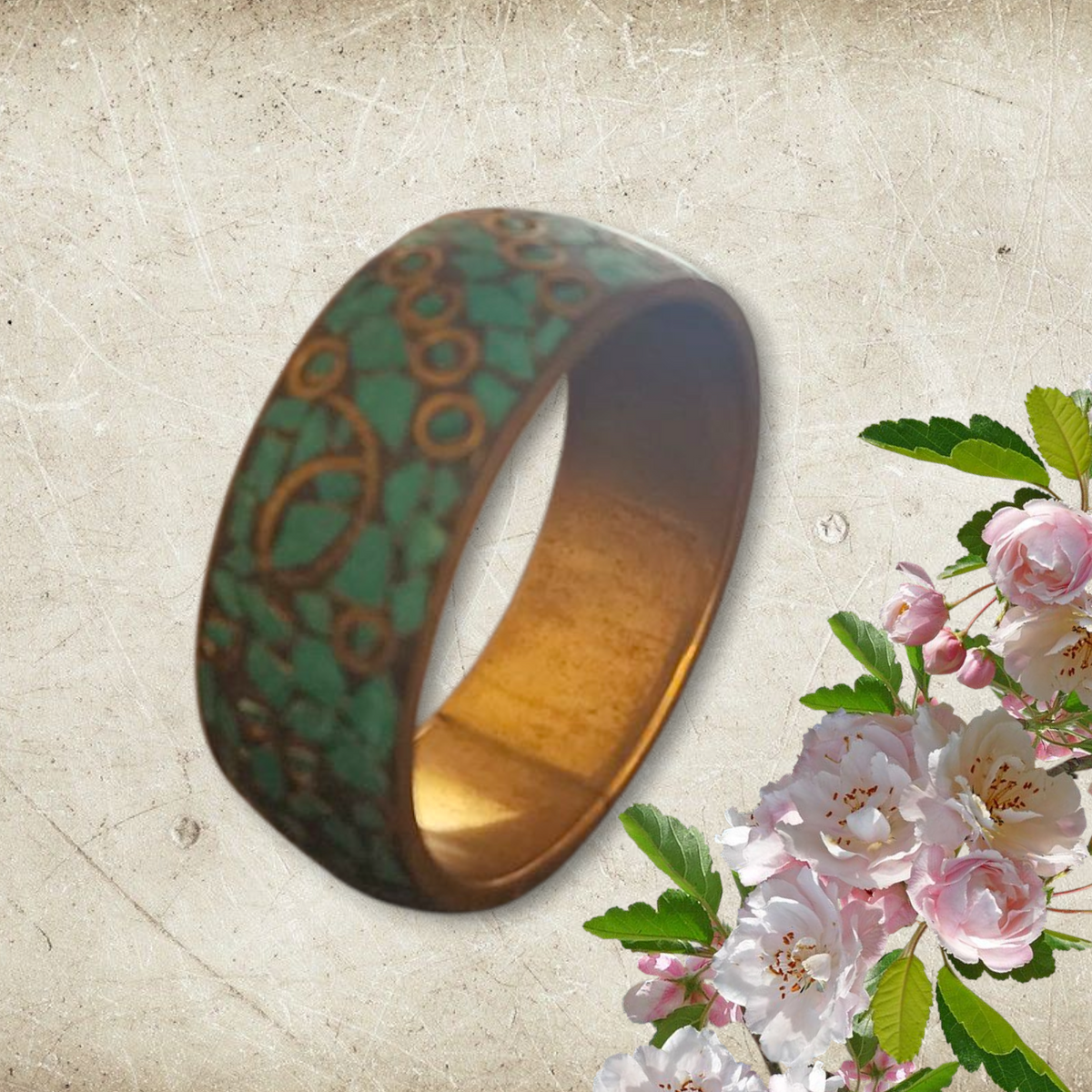 Statement Bangle with Intricate Mosaic Design
