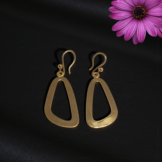 Boho Luxe Geometric Frame Drop Earrings