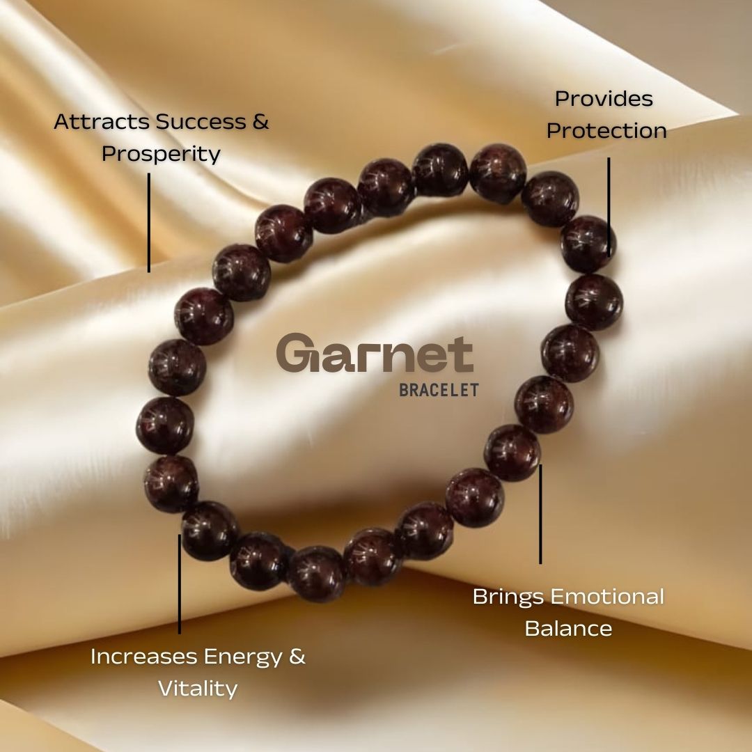 Garnet Gemstone Bracelet
