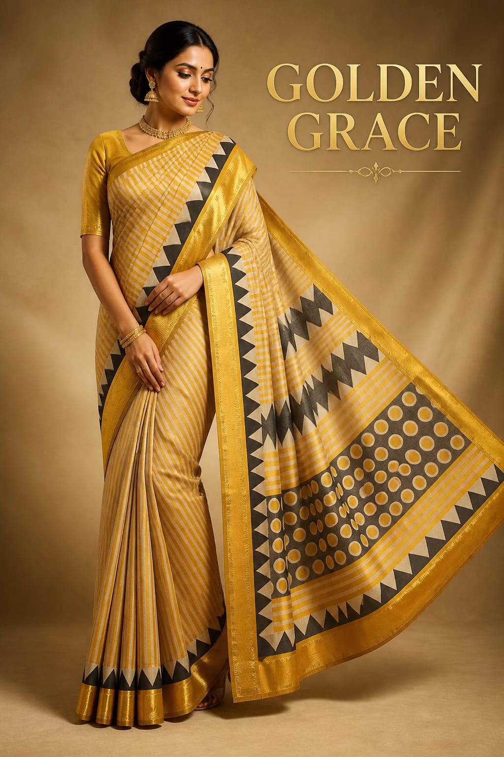 Semi Silk with Printed Cotton Saree