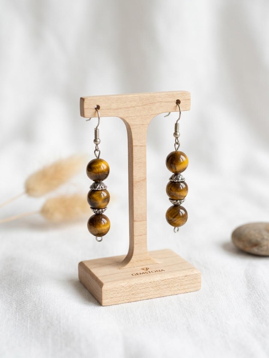 Tiger Eye Glow Earrings