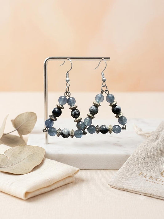 Twilight Triangle Drop Earrings