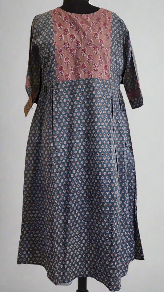 Handcrafted Floral A-Line Kurti