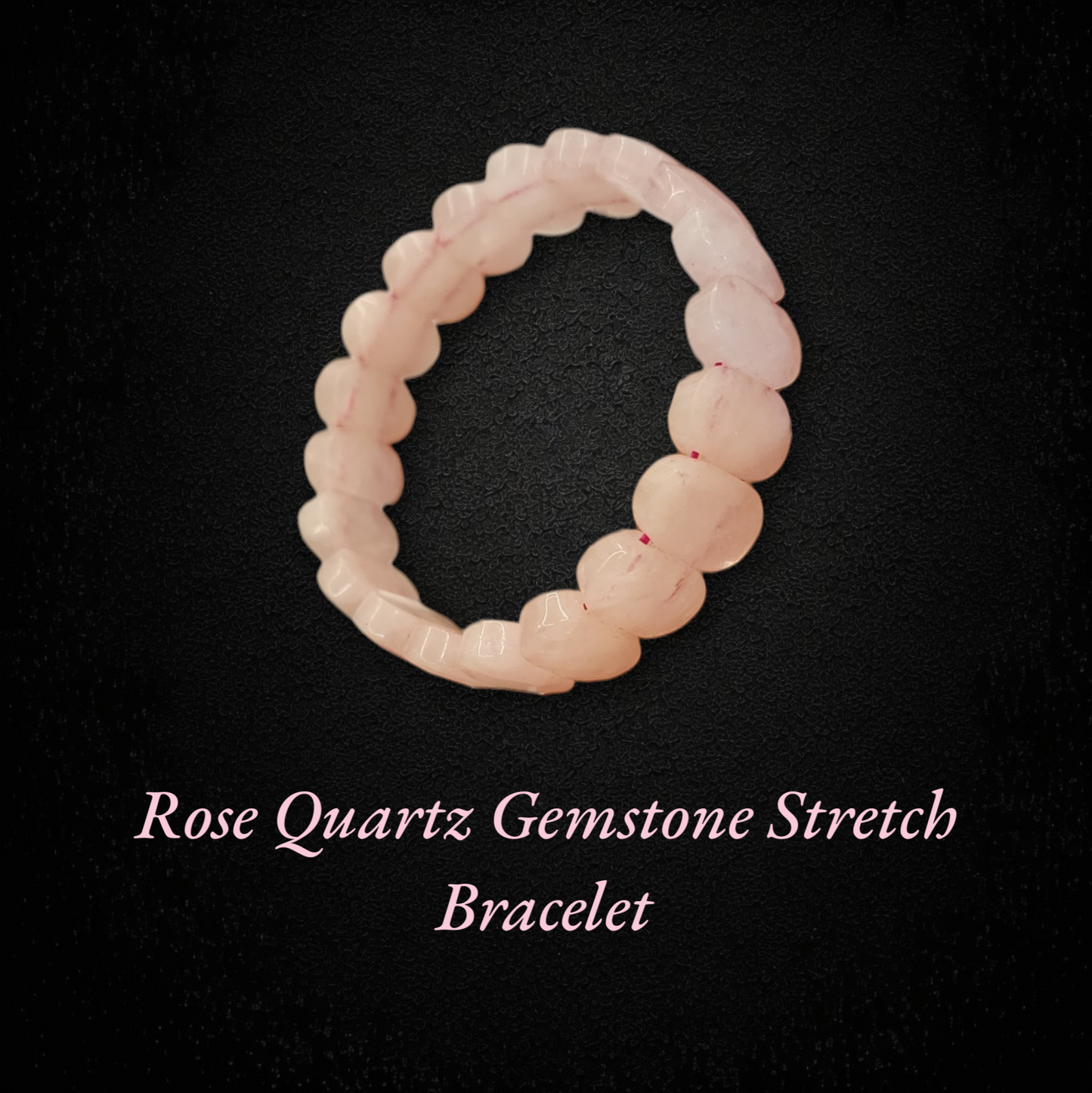 Rose Quartz Gemstone Stretch Bracelet