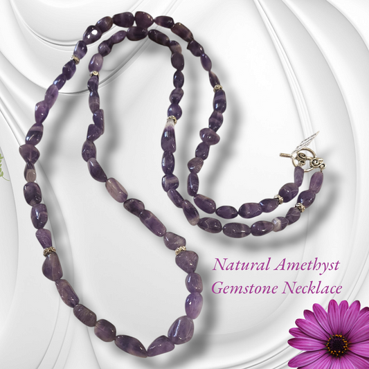 Natural Amethyst Gemstone Necklace