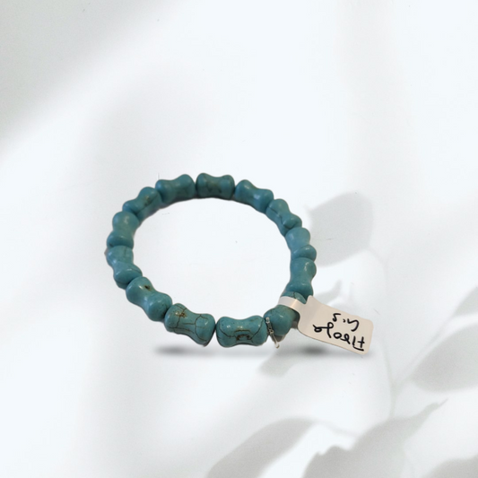 Boho Turquoise Nugget Stretch Bracelet