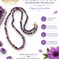 Natural Amethyst Gemstone Necklace